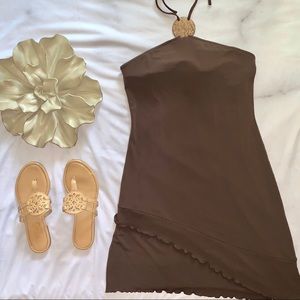 MODA International Brown Halter Dress